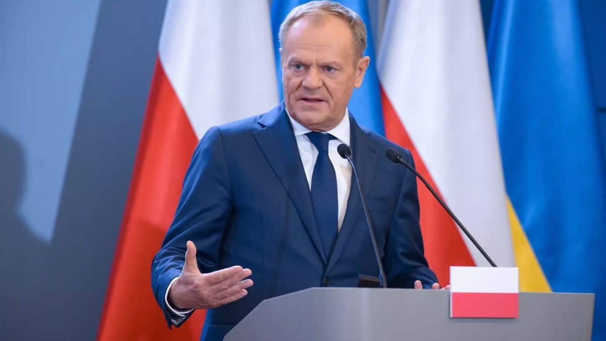 Supporters rally for Polish Prime Minister Donald Tusk ahead of European Elections