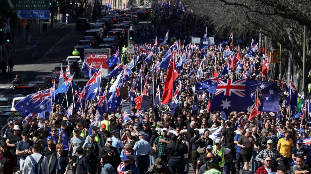 Tens of Thousands of Australians Protest Against Immigration and Demand Mass Deportations: 'Our Values Are Being Eroded